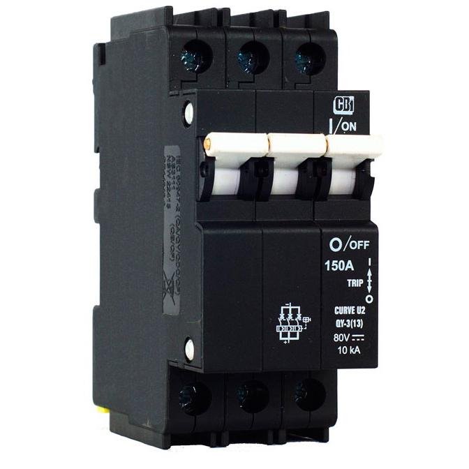 Автоматический выключатель магнитно-гидравлический QY-3(13)-DM-U2-150A-B0-ZL CBI Electric