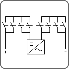 Выключатели нагрузки / рубильники для постоянного тока восьмиполюсные (A4+2)