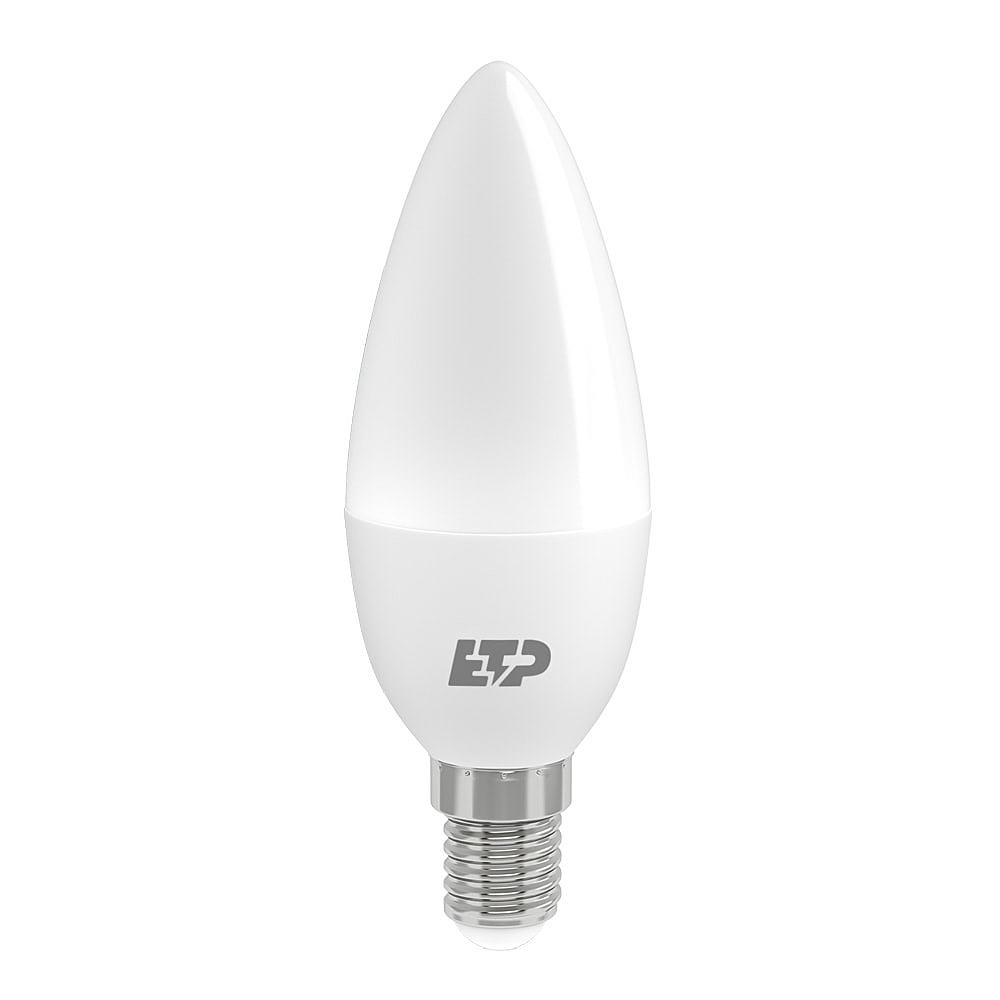 Лампа светодиодная "Свеча" 5W C3 E14 4000K ETP