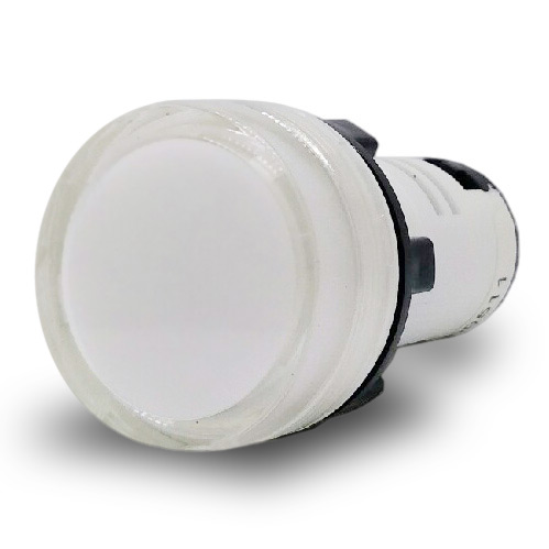 Лампа-моноблок белая (светодиод), в отверстие 22,5мм, ∅30мм, 110-130V AC 110V DC B3-MB110 WSB Benedict