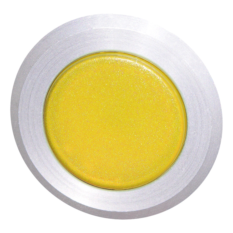 Кнопка желтая с фиксацией, в отверстие 30,5мм, IP67, с кольцом цвета "алюминий" B5DR GE Benedict