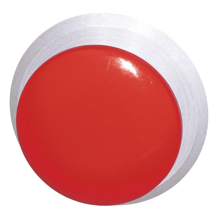 Кнопка красная грибовидная, в отверстие 30,5мм, ∅28мм, высота 11,5мм, IP67, с кольцом цвета "алюминий", без маркировки B5P1 RT Benedict