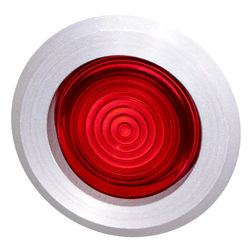 Линза Френеля красная, 30мм, IP67, макс. мощность лампы 1,9Вт, с кольцом цвета "алюминий" B5R RT Benedict