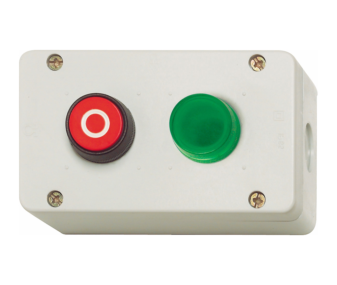 Кнопка"Off" и зеленый индикатор в корпусе BG, IP67 BG11 RT/GN Benedict