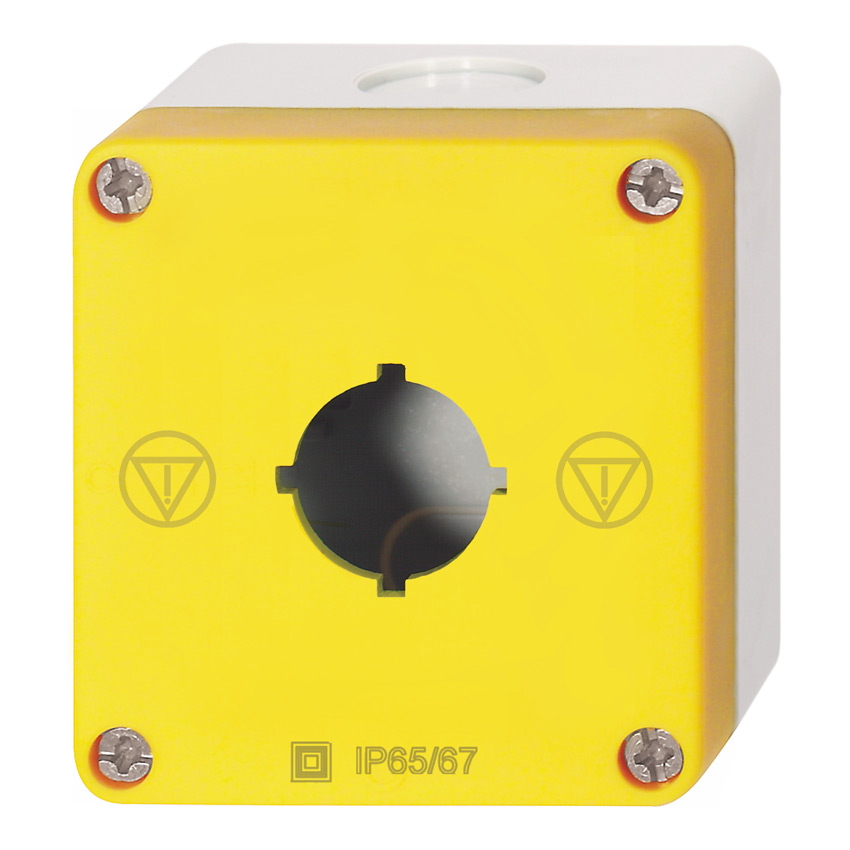 Пластиковый корпус BG, IP67 для 1 кнопки/лампы серии B3, желтый, 3 ввода ∅20,5мм BG1 GE Benedict