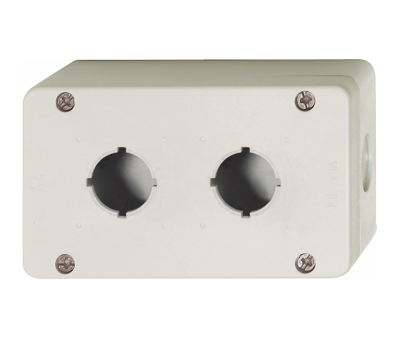 Пластиковый корпус BG, IP67 для 2 кнопок/ламп серии B3, серый, 3 ввода ∅20,5мм BG2 Benedict
