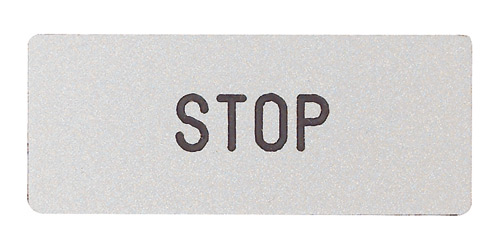 Маркировочная табличка, серая, "STOP" BK4-STOP Benedict