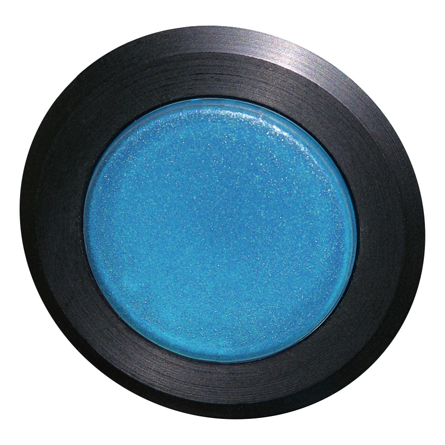 Кнопка синяя с фиксацией, в отверстие 30,5мм, IP67, с кольцом черного цвета BS5DR BL Benedict
