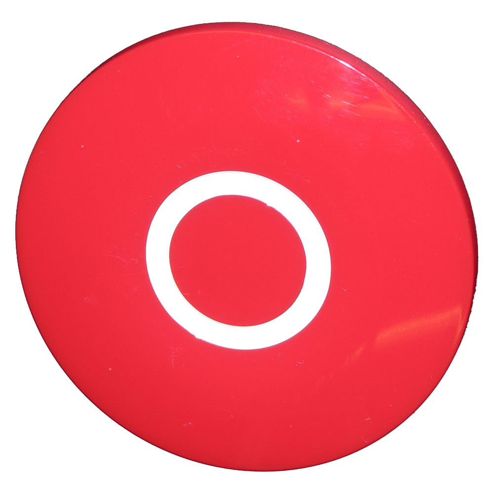Кнопка аварийного останова, в отверстие 30,5мм, ∅40мм, высота 11,5мм, с кольцом черного цвета, с маркировкой "O" BS5P14 RT-0 Benedict
