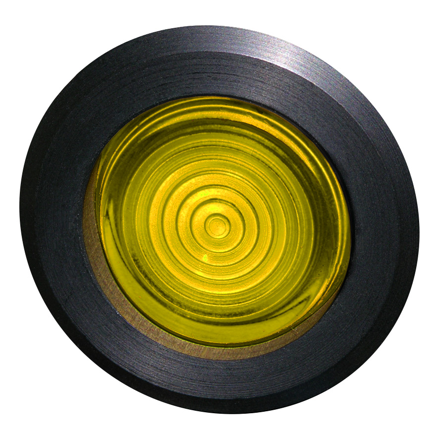 Линза Френеля желтая, 30мм, IP67, макс. мощность лампы 1,9Вт, с кольцом черного цвета BS5R GE Benedict