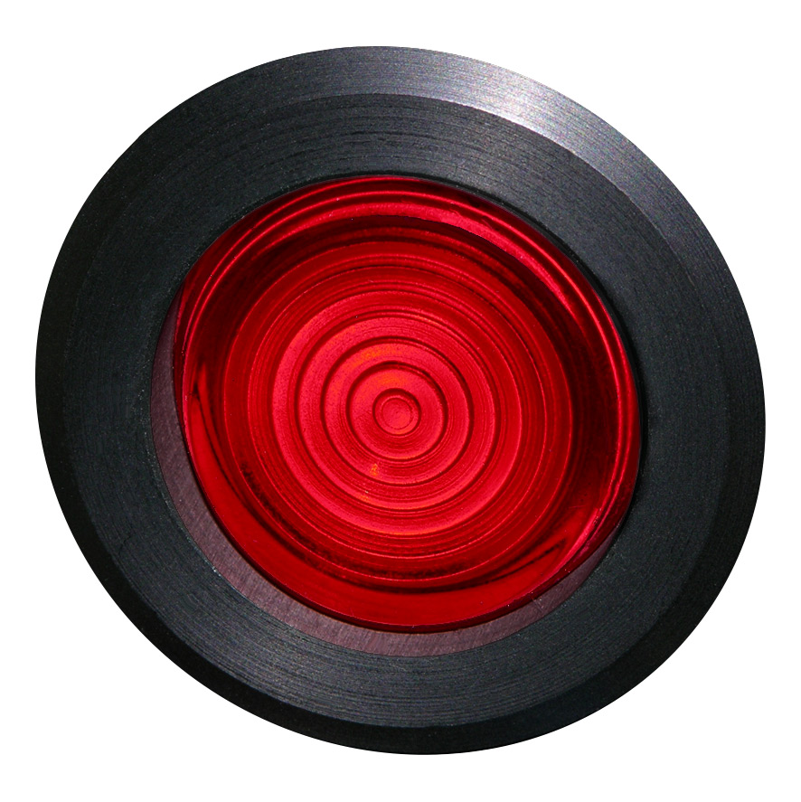Линза Френеля красная, 30мм, IP67, макс. мощность лампы 1,9Вт, с кольцом черного цвета BS5R RT Benedict