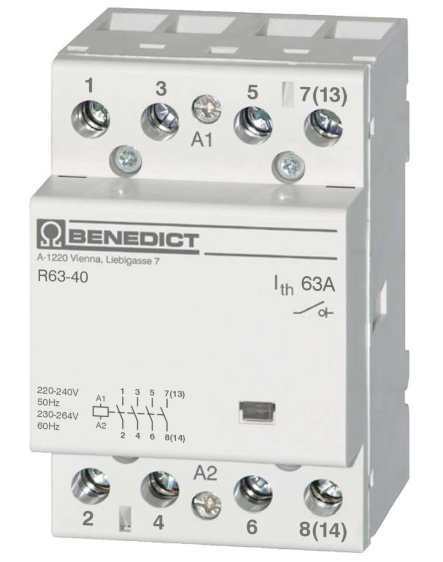 Модульный контактор R63-40 230 BENEDICT