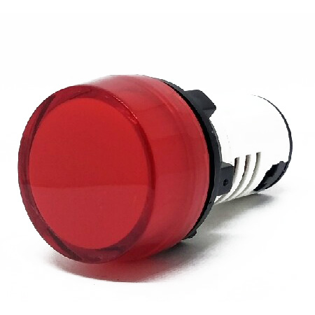 Лампа-моноблок красная (светодиод), в отв. 22,5мм, ∅30мм, 400V AC B3-MB400 RTB Benedict