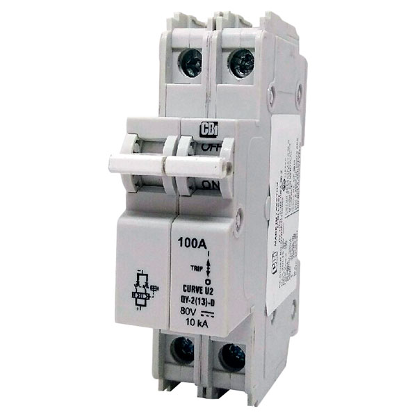 Автоматический выключатель магнитно-гидравлический QY-2(13)-D-U2-100A-B0-Z CBI Electric
