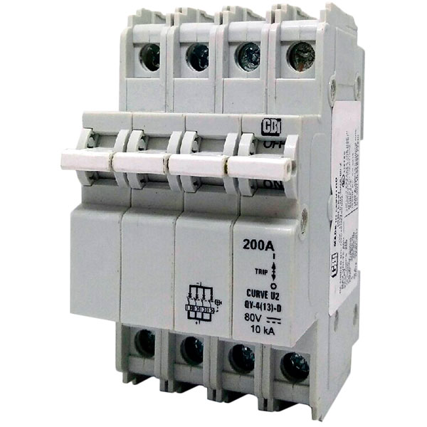 Автоматический выключатель магнитно-гидравлически й QY-4 (13)-D-U2-200A-B0-Z (QYD49U2200B0Z) CBI Electric
