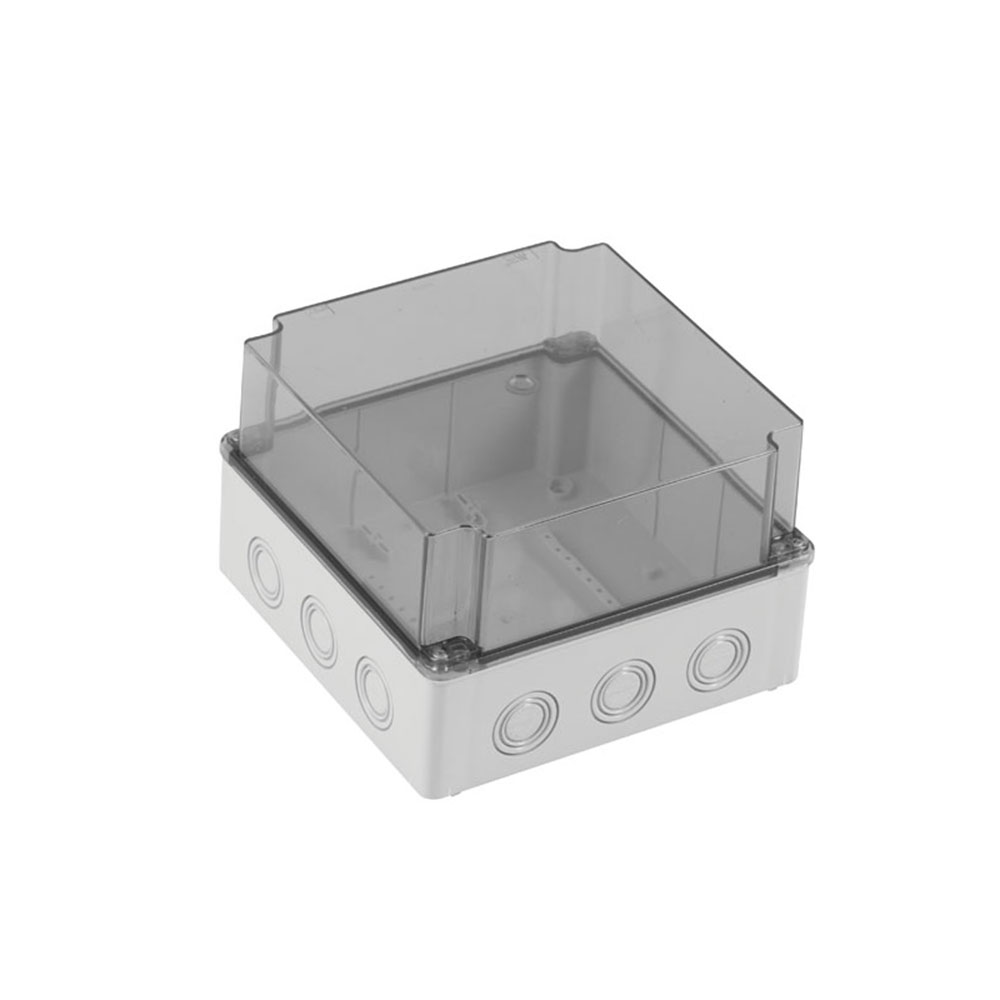 Коробка распределительная (40205207) Коробка распределительная пластиковая, 210x210x140, высокая прозрачная крышка, IP65 Mete Enerji