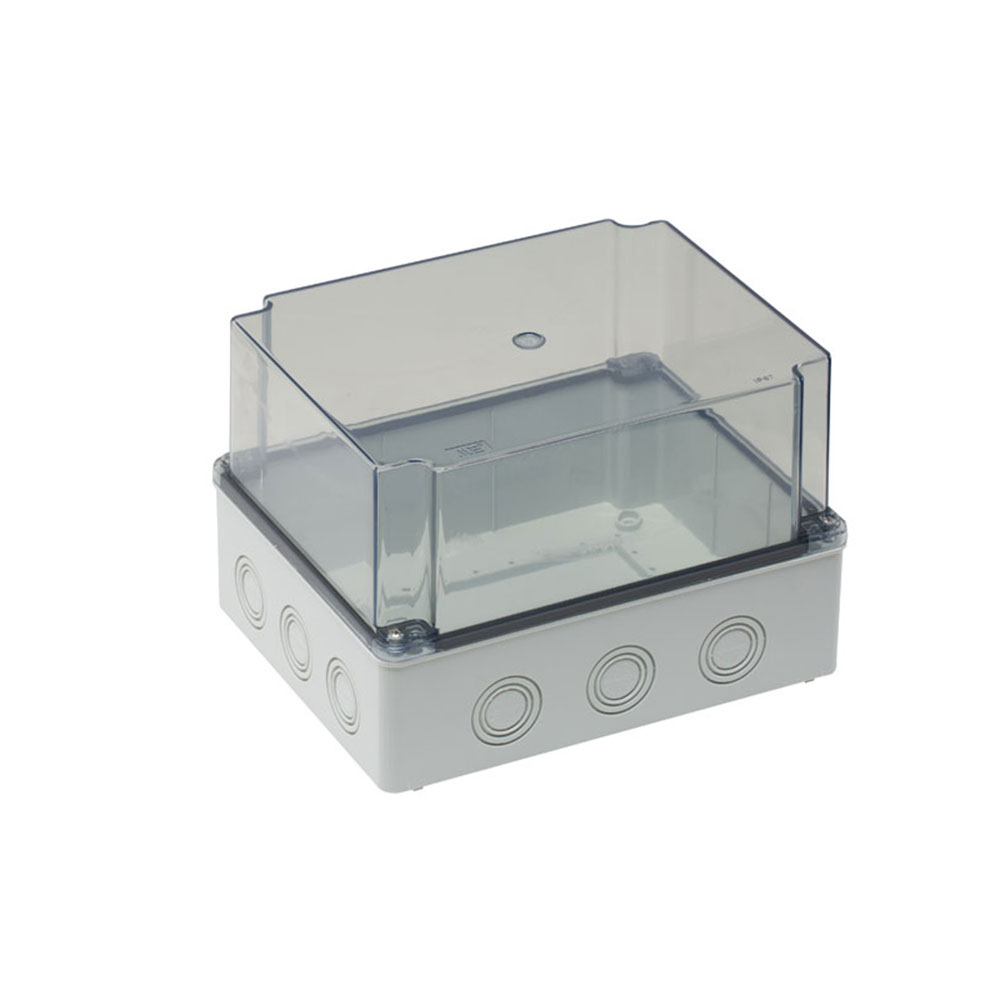 Коробка распределительная (40208207) Коробка распределительная пластиковая, 190x240x160, высокая прозрачная крышка, IP65 Mete Enerji