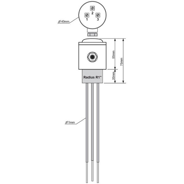 Погружной электрод (датчик для реле уровня жидкости) SK3-500 (190109) TELE