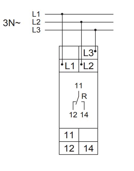 Схема подключения E1PF480Y/277VSY01