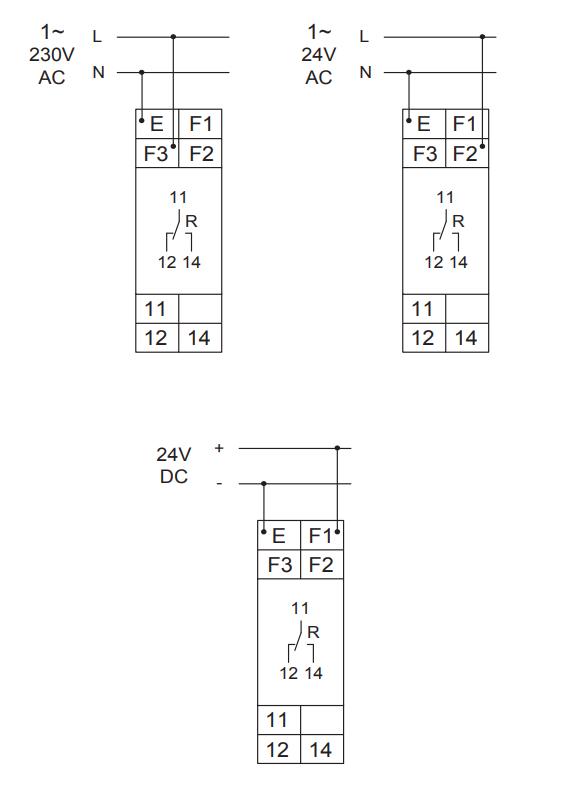 Схема подключения E1UU230V01