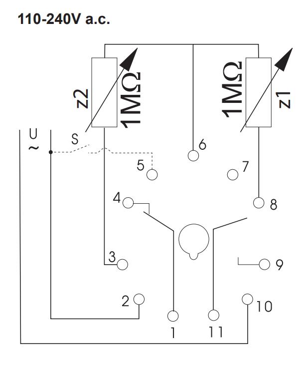 Схема подключения K3ZIF20 24V AC/DC 110-240V AC