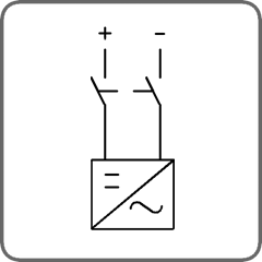 Выключатели нагрузки / рубильники для постоянного тока двухполюсные (A2)