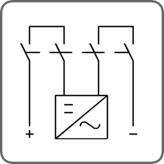 Выключатели нагрузки / рубильники для постоянного тока четырехполюсные (A4O)