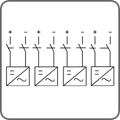 Восьмиполюсные переключатели для постоянного тока (A8)