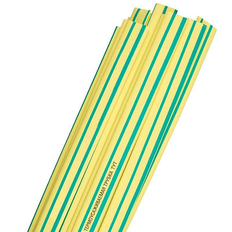 Трубка термоусаживаемая ТУТ 40/20 желто-зеленая ETP